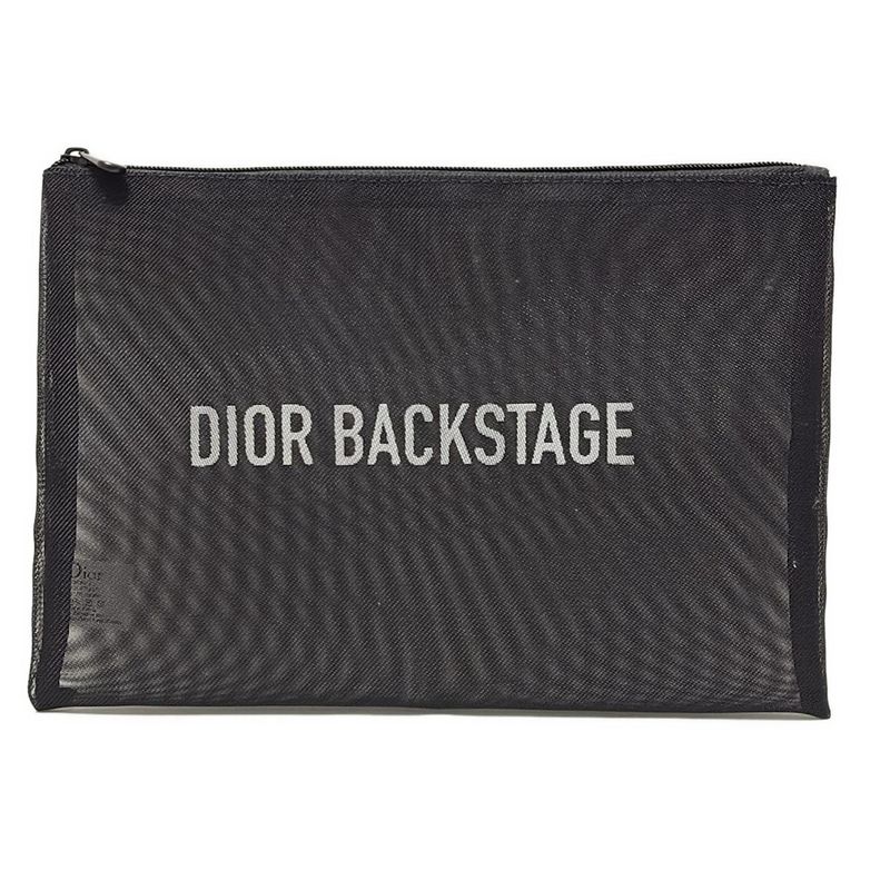 Dior Parfums Pouch - Black And White Mesh