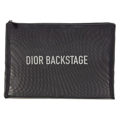 Dior Parfums Pouch - Black And White Mesh