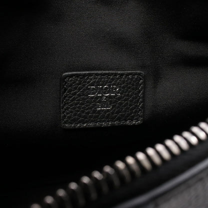 Dior Waist Bag Erl Saddle Black Leather — view 4