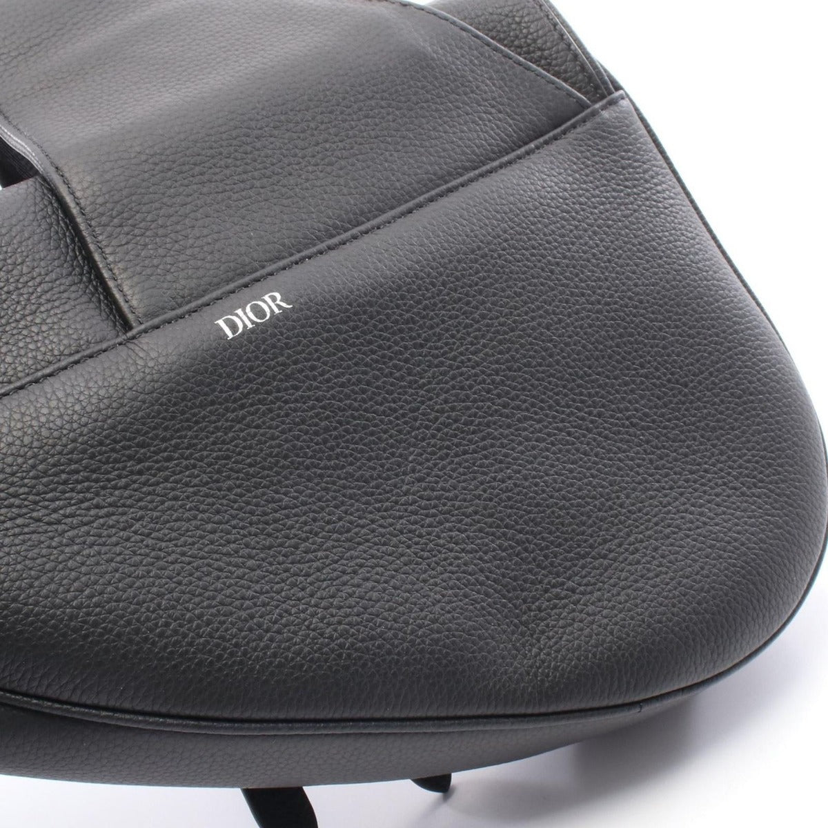 Dior Waist Bag Erl Saddle Black Leather — view 6