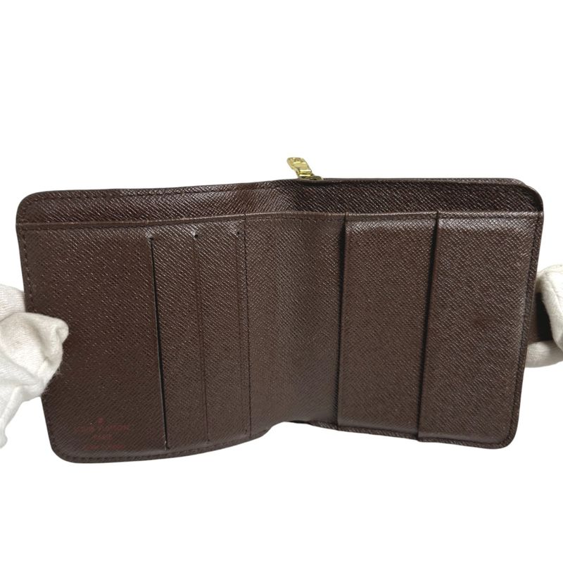 Louis Vuitton N61668 Damier Wallet With Zipped Pocket For Cards Compact Zipped
