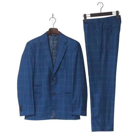 2022Hermes Suit Size 42 2B Tailored Jacket Bleather Tapered Pants Slacks