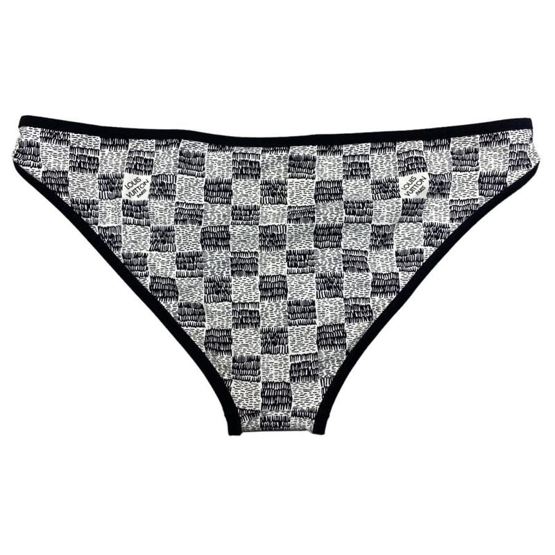 Louis Vuitton Fnsw33 LV Match Damier Swimwear Bikini Swimwear Top Bottom White