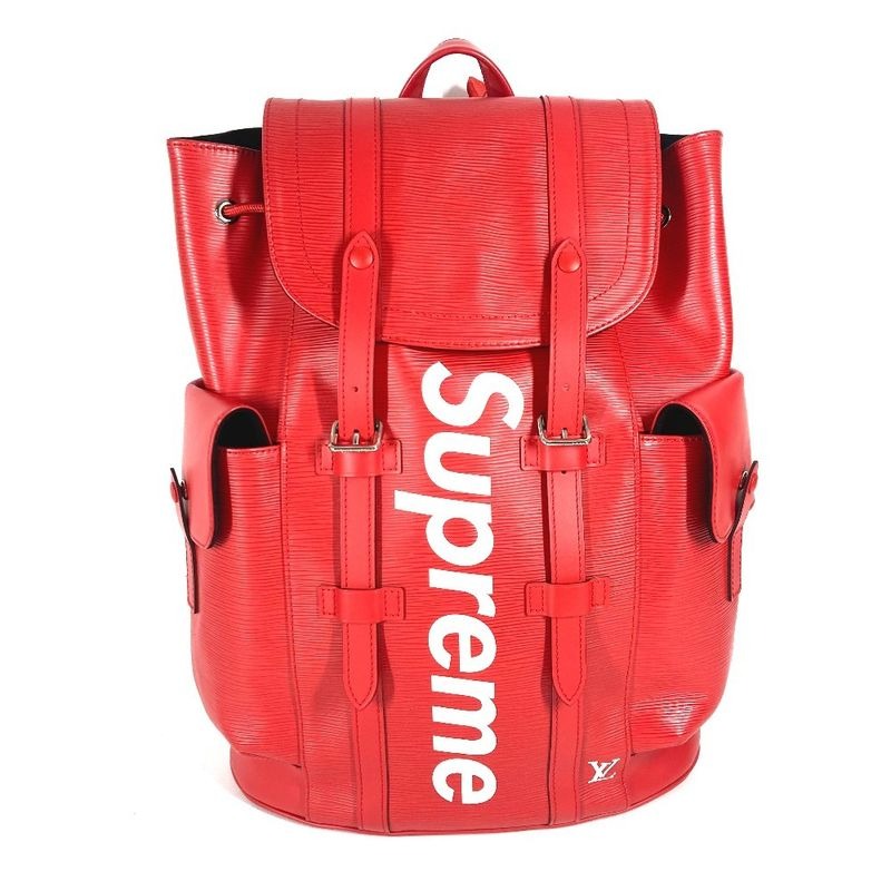 Louis Vuitton Backpack Epi Christopher PM Leather Red