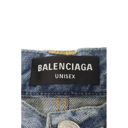 Balenciaga 22 SS Tjw60 Studded Decorated Lever Baggy Denim Pants 36 — view 3