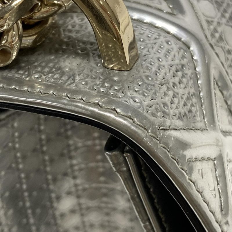 Dior/christian Dior Shoulder Bag Diorama Silver Chain Shoulder Leather