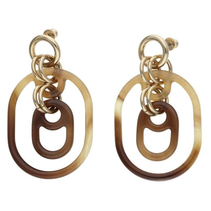 Hermes Ulidis GM Buffalo Horn and GP Earrings