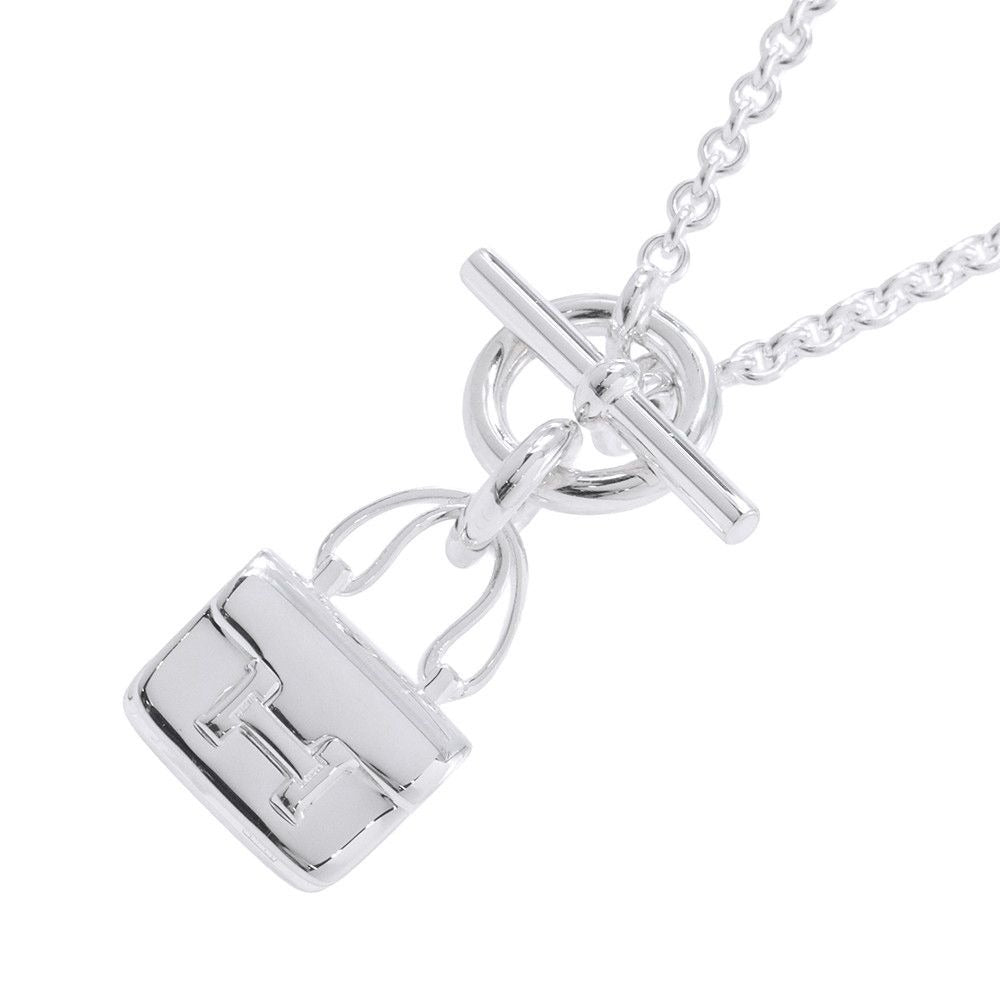 Hermes Necklace Amulet Constance Pendant Silver