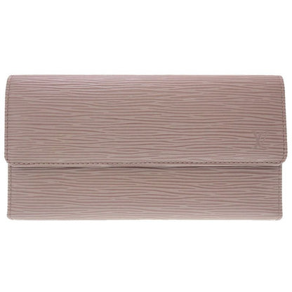 Louis Vuitton Epi M6338 B Portefeuille International Lilac Trifold Long Wallet