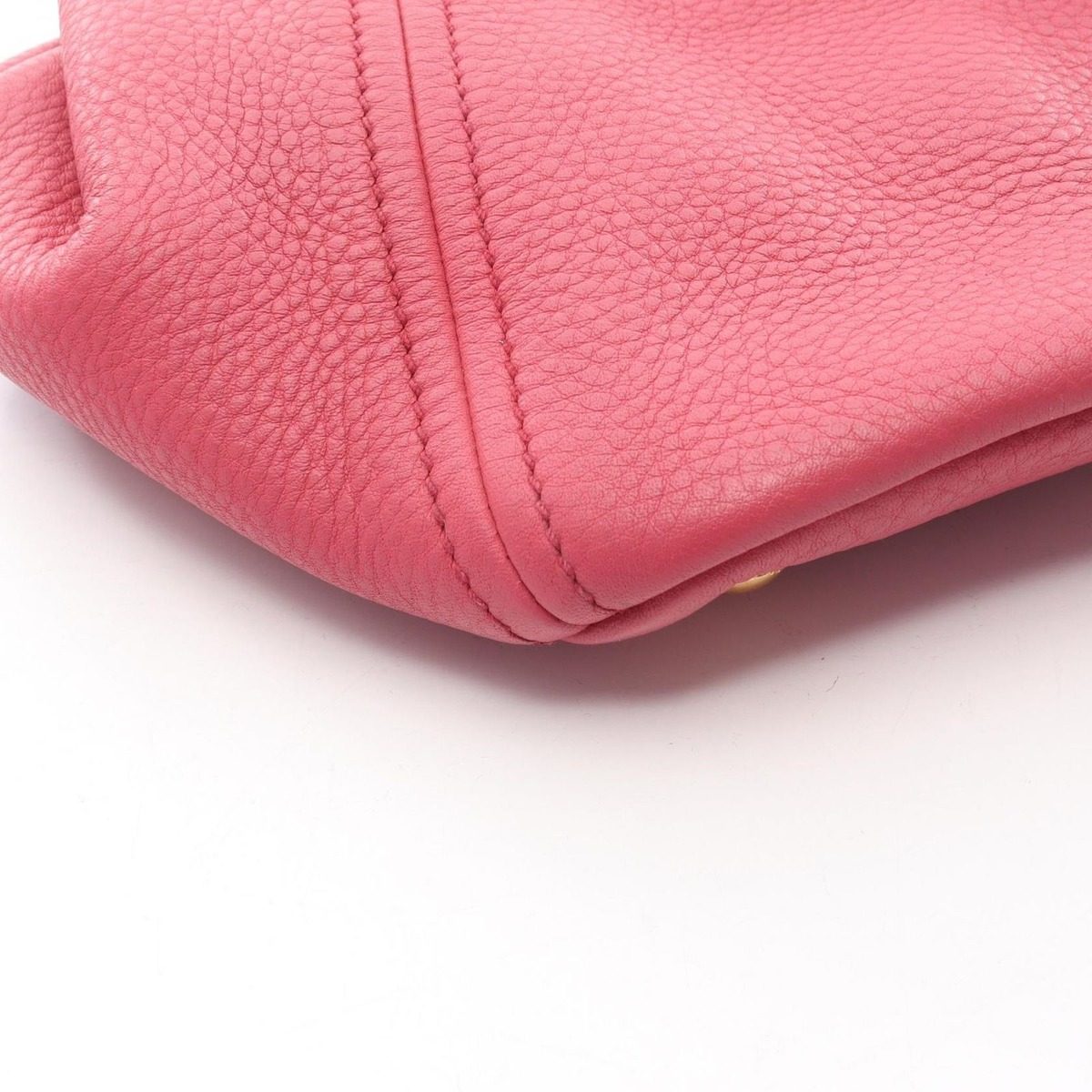 Prada Handbag Vitello Daino 2-Way Pink Leather Shoulder — view 11