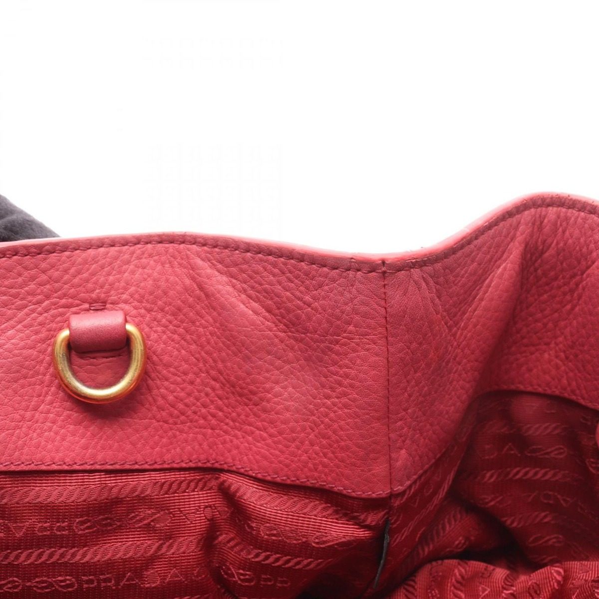 Prada Handbag Vitello Daino 2-Way Pink Leather Shoulder — view 13