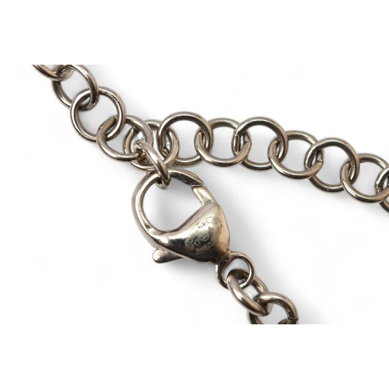 Chanel Coco CC Rhinestone Antique Silver 17 — view 3