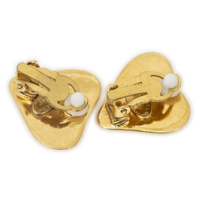 Chanel CC Logo Heart Clip Type Necklace Gold Plated — view 2