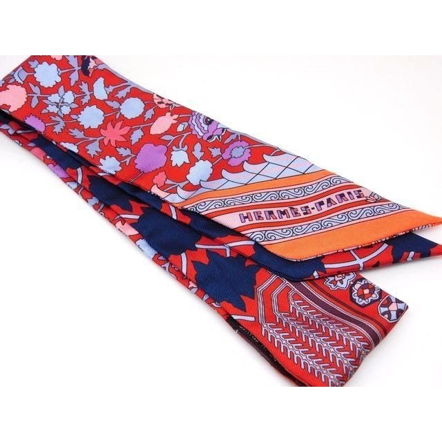 Hermes S Twilly Scarf Tapis Persans Ribbon