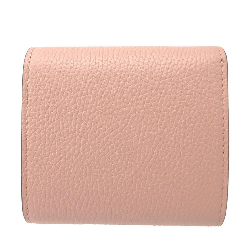 Gucci Horsebit 745981 Compact Wallet Leather Pink Bifold Wallet 0430 Gucci