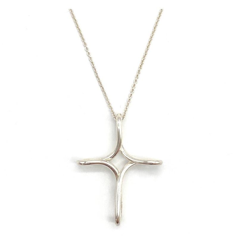 Tiffany & Co Tiffany & Co Infinity Cross Large Necklace Sv925 107g Silver Long