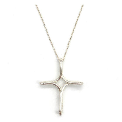 Tiffany & Co Tiffany & Co Infinity Cross Large Necklace Sv925 107g Silver Long