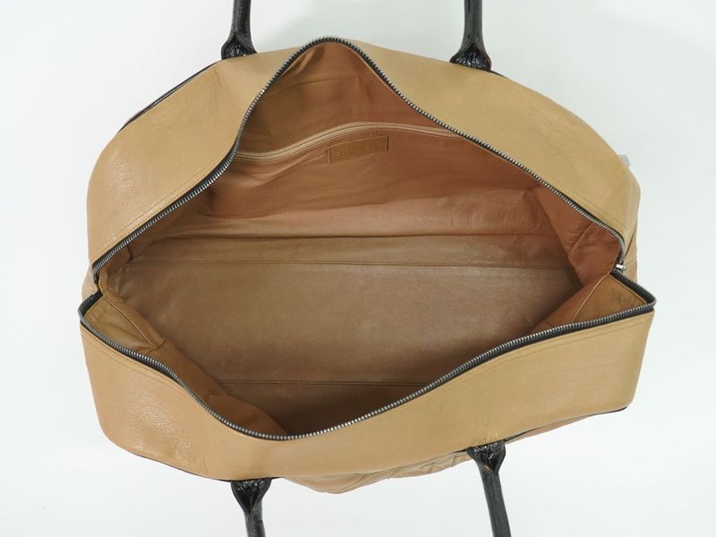 Authentic Chanel Logo Matelasse Boston Bag Handbag Caviar Skin Leather Pink