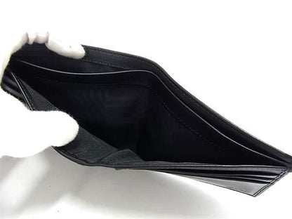 Fendi Zucca Pattern Zucchino Canvas And Leather Bifold Wallet Black