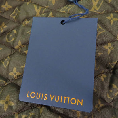 Louis Vuitton 22SS Silk Monogram Bishop Sleeve Bomber Jacket Black 36 Hanger