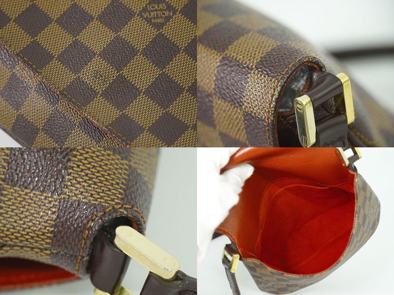 Authentic Louis Vuitton LV Musette Salsa Long Damier Ebène Shoulder Bag