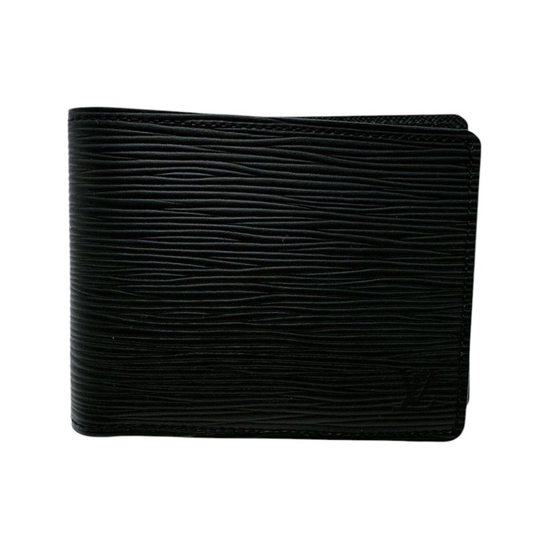 Louis Vuitton M60662 Epi Portefeuille Multiple Fold Wallet Louis Vuitton Black