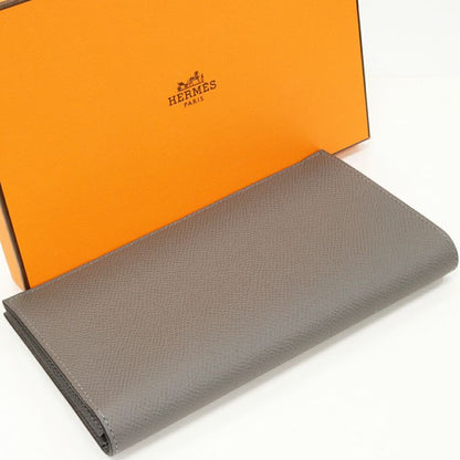 Hermes Zipper Long Wallet With Change Pocket Citizen Twill Long Combine Long