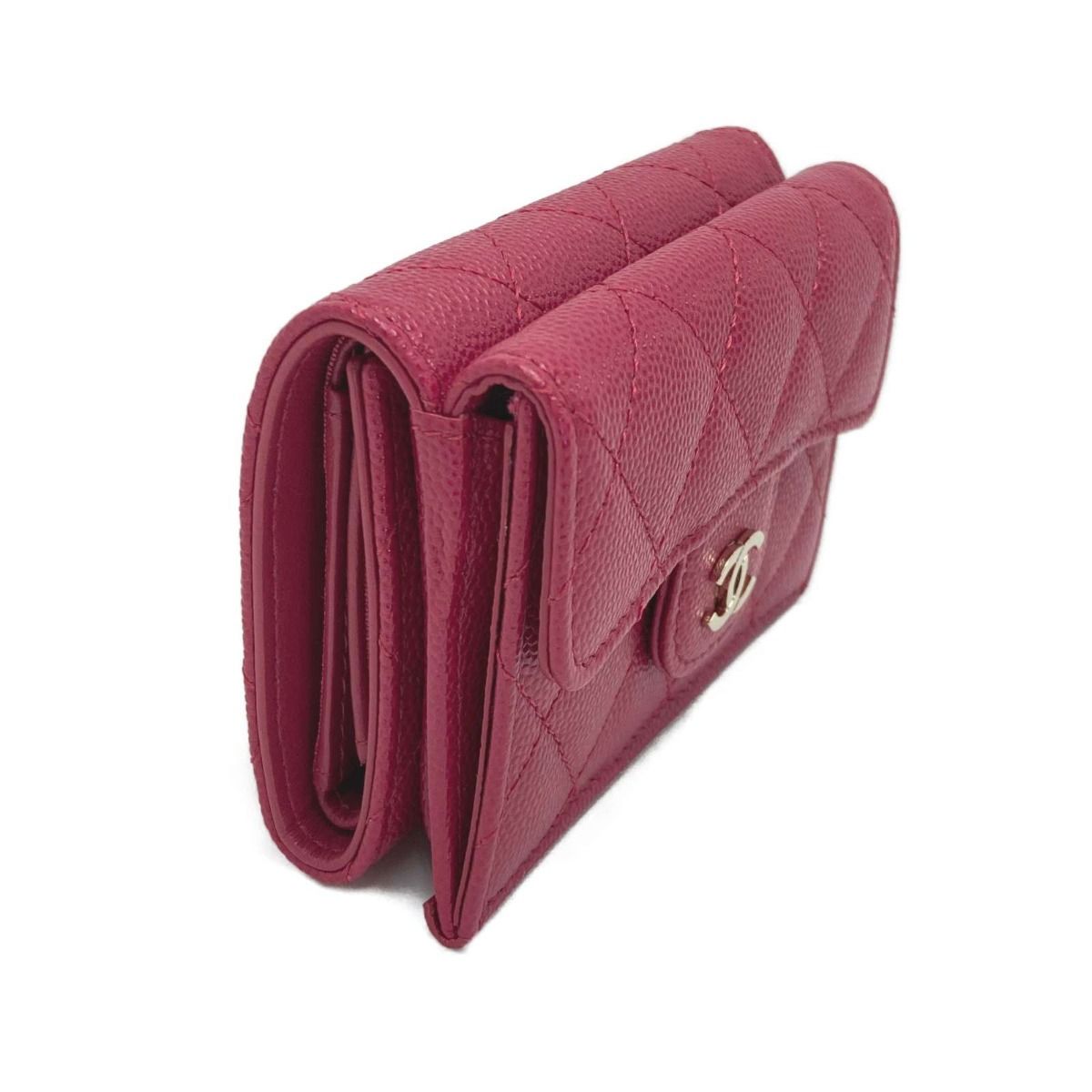 Chanel Classic Small Flap Wallet Ap0230 Rose Pink Cloth