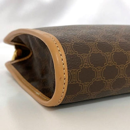 Celine Clutch Bag F21553 Brown Beige Macadam
