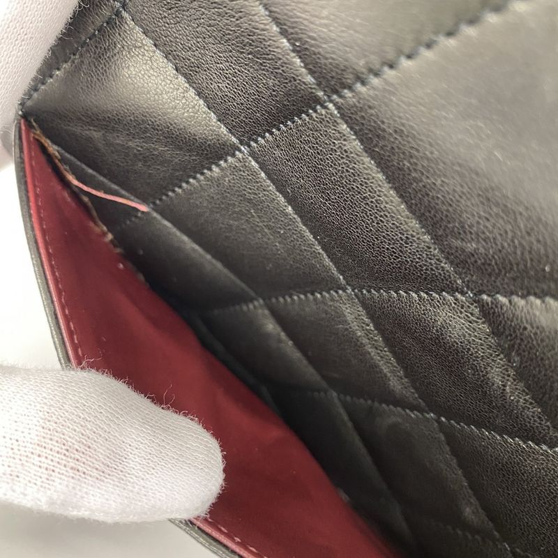 Chanel Shoulder Bag Matelasse / Paris Limited Edition Lambskin Black Gold/silver