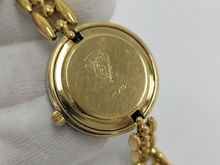 Gucci Ladies Watch Change Bezel Quartz SS GP White Dial