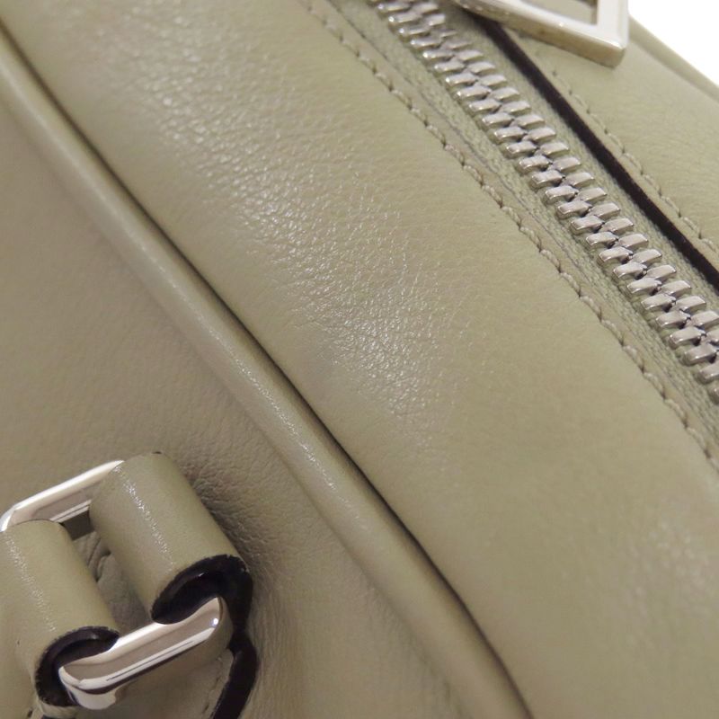 Loewe Amazona 2WAY Handbag Calf Women Leather Strap Crossbody Beige Tan