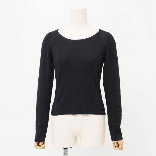 Chanel Vintage Sweater Size 38 Long Sleeve Knitted Sweater 99A Cashmere Silk