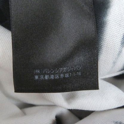 Balenciaga 684155 Tie-dye Pattern Crack Logo Print Oversized Short Sleeve