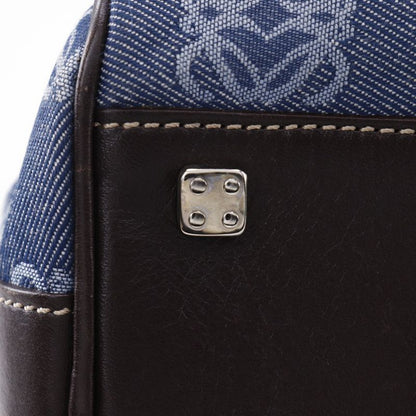 Loewe Anagram Mini Boston Denim Blue Women's Handbag