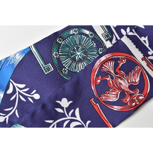 Hermes Twilly Scarf Royal Pink Multi — view 5