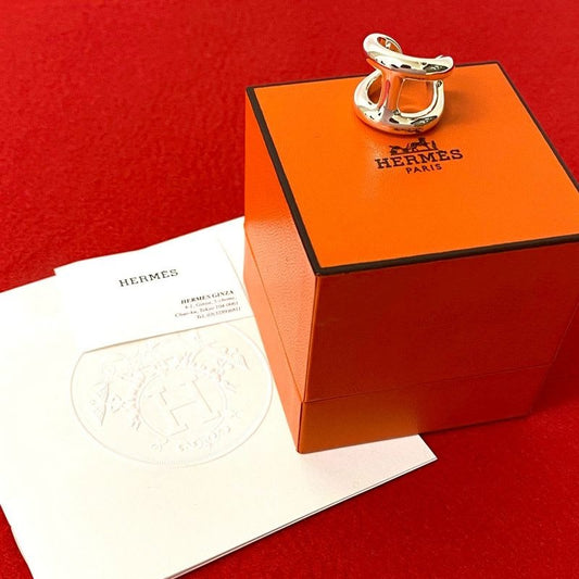 Hermes Osmozu GM Silver 925 Ring No 7 Accessories Small