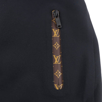 Louis Vuitton Short Sleeve High Neck Fit Dress Monogram Black 34 — view 6