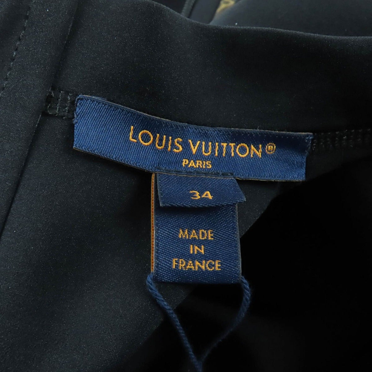 Louis Vuitton Short Sleeve High Neck Fit Dress Monogram Black 34 — view 7
