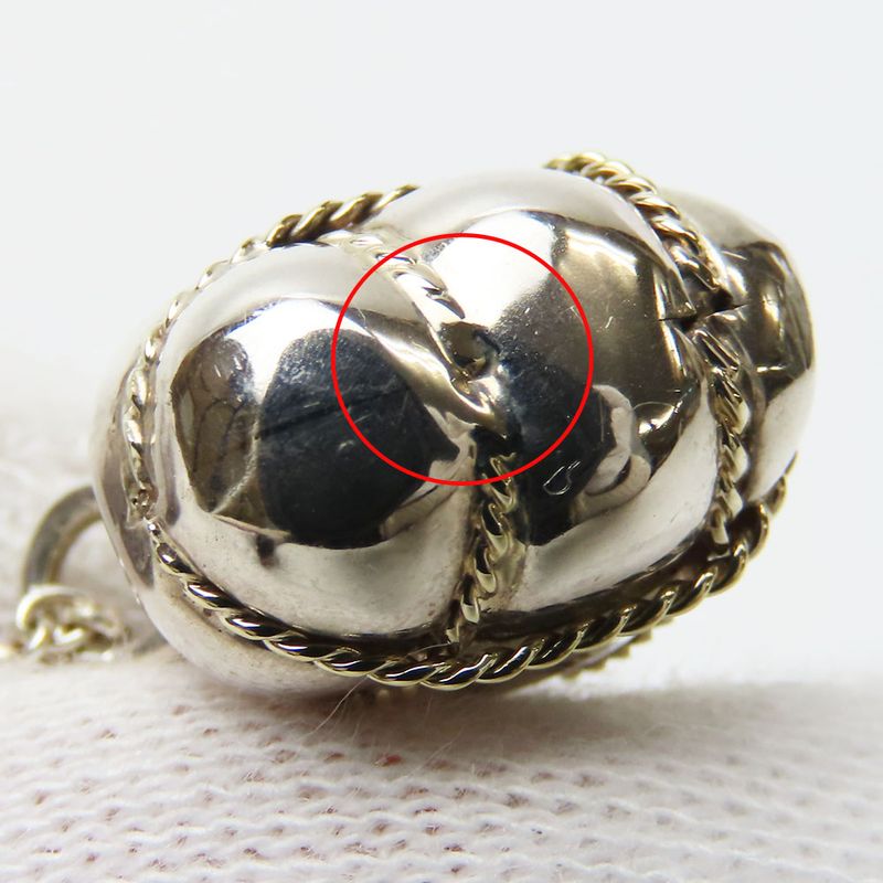 Tiffany & Co Pendant Top Chain Cross Quilted Heart Star Ring Silver 18k Silver