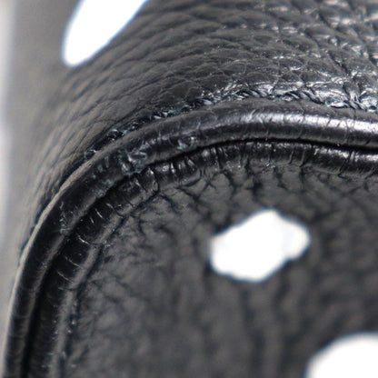 Louis Vuitton On The Go MM Yayoi Kusama Tote Bag Empreinte Black White M46389