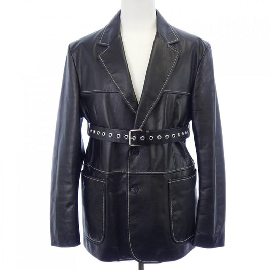 Versace Leather Jacket Black