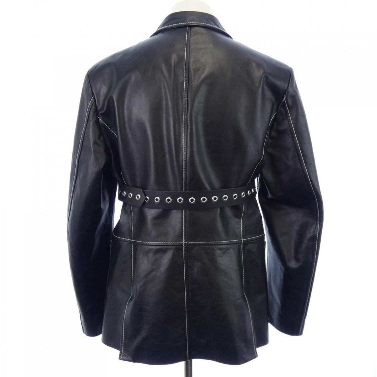 Versace Leather Jacket Black — view 2