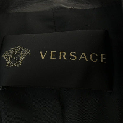 Versace Leather Jacket Black — view 4