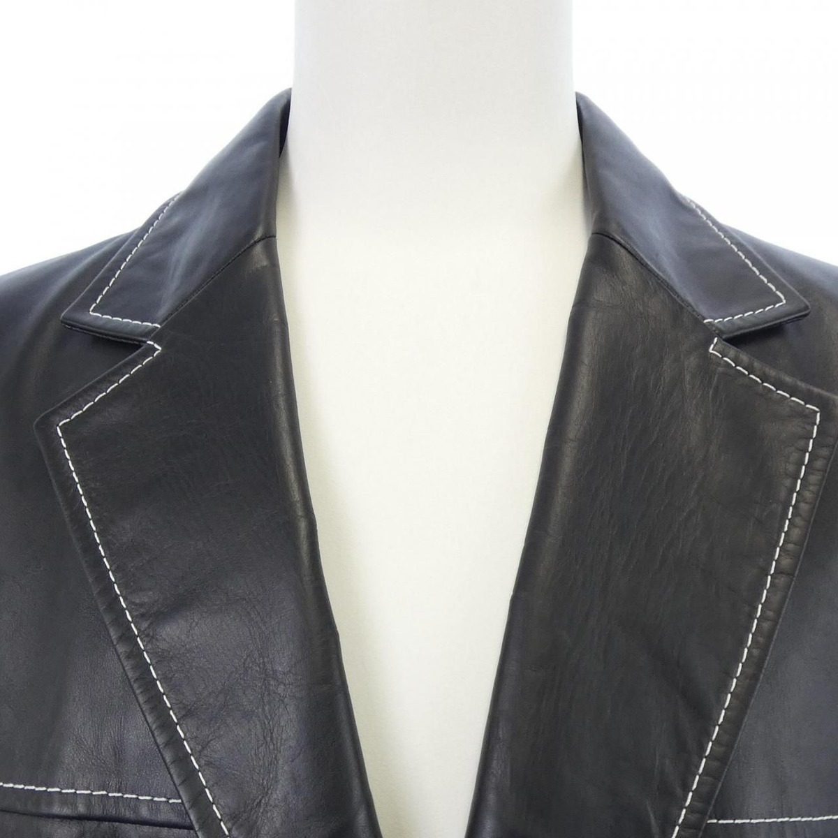 Versace Leather Jacket Black — view 5