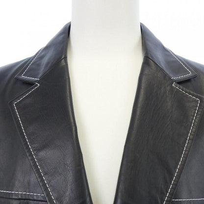 Versace Leather Jacket Black — view 5