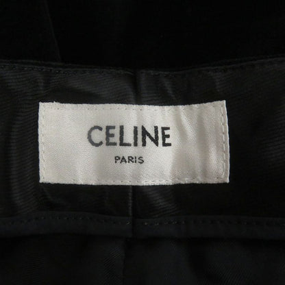 Celine 2p443226d Velour Bermuda Pants Shorts Half Pants Black 40 Made In Italy