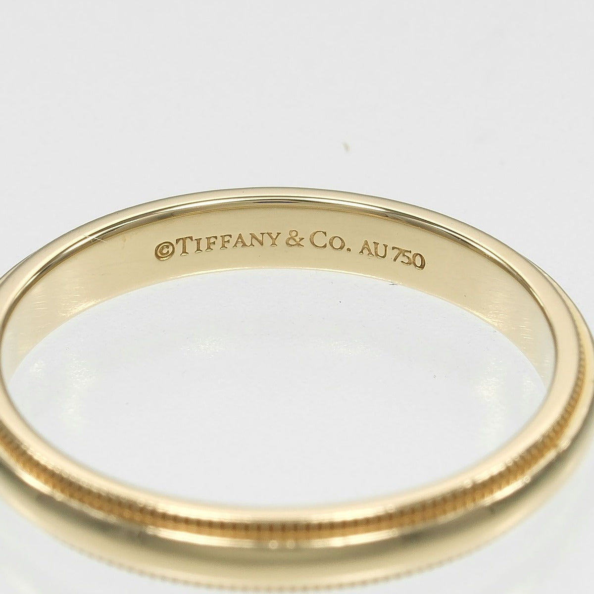 Tiffany & Co Together Milgrain Band 18K Yellow Gold Ring — view 5