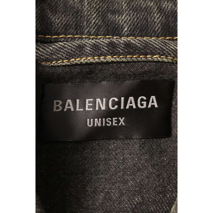 Balenciaga Metal Logo Large Fit Denim Jacket S — view 3