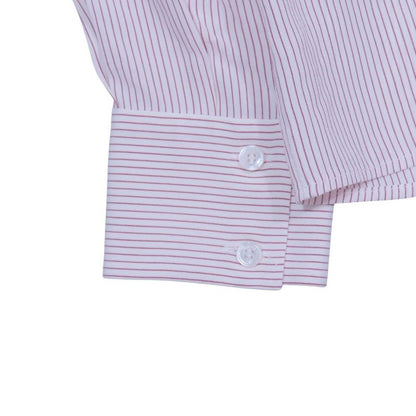 21ss Celine Eddie Period Striped Silk Shirt Long Sleeve Ruffle Blouse Top Edith